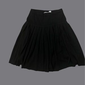 Melbourne Elements Pleated A-Line Knit Skirt – Black (NWOT)